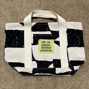 Urban Outfitters Black and White Geometric mini Tote bag